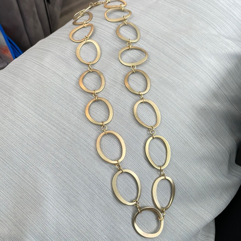 Premier designs gold necklace.  With earrings.